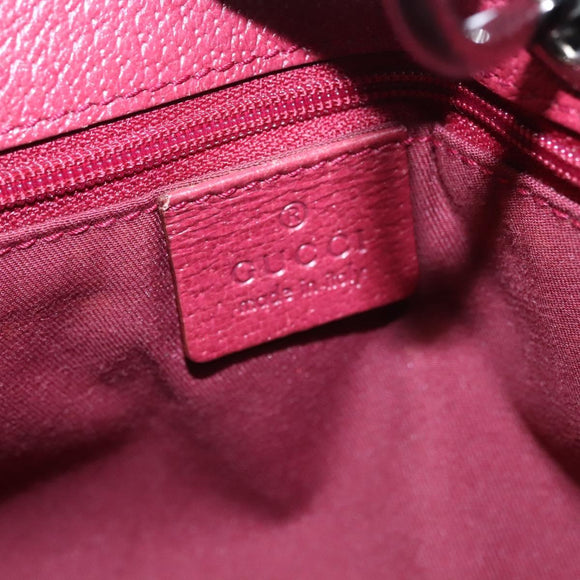 GUCCI GG Canvas Hand Bag Beige Pink gold 120844 Auth nb237