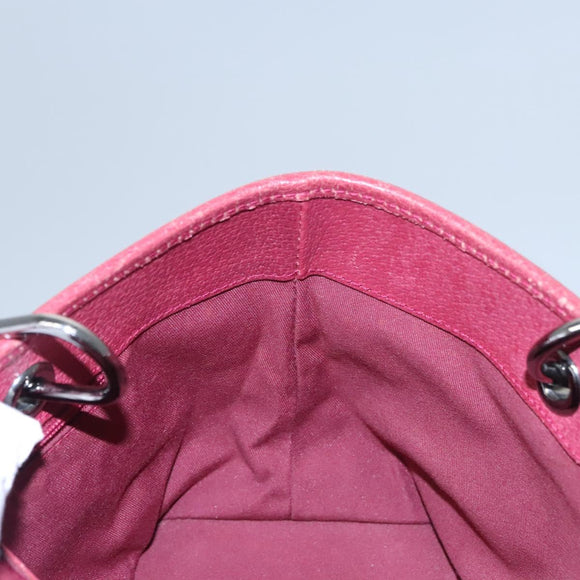 GUCCI GG Canvas Hand Bag Beige Pink gold 120844 Auth nb237