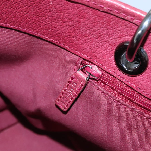 GUCCI GG Canvas Hand Bag Beige Pink gold 120844 Auth nb237