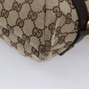 GUCCI GG Canvas Tote Bag Beige Brown gold 106248 Auth nb240-14