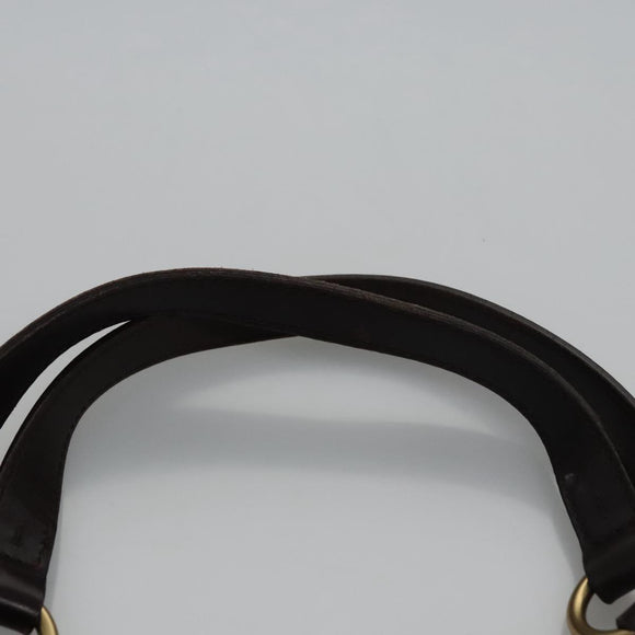 GUCCI GG Canvas Tote Bag Beige Brown gold 106248 Auth nb240