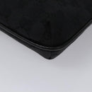 GUCCI GG Canvas Shoulder Bag Black Silver 122793 Auth nb241-14