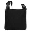 GUCCI GG Canvas Shoulder Bag Black Silver 122793 Auth nb241-2