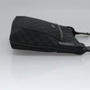 GUCCI GG Canvas Shoulder Bag Black Silver 122793 Auth nb241-3