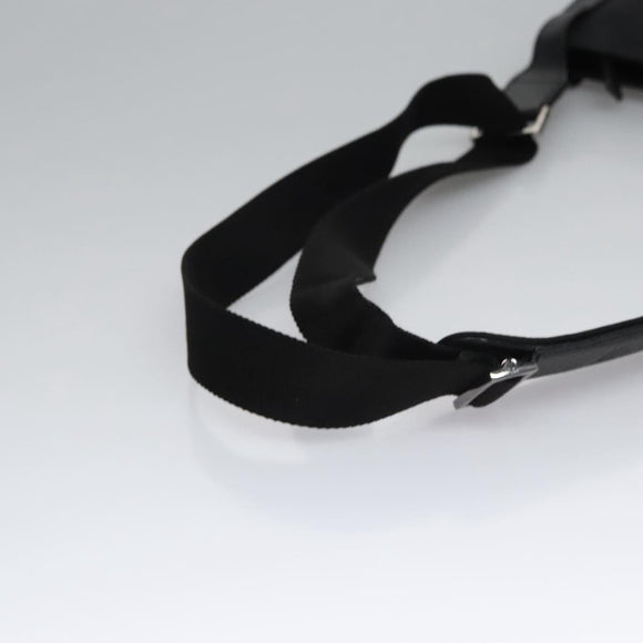 GUCCI GG Canvas Shoulder Bag Black Silver 122793 Auth nb241