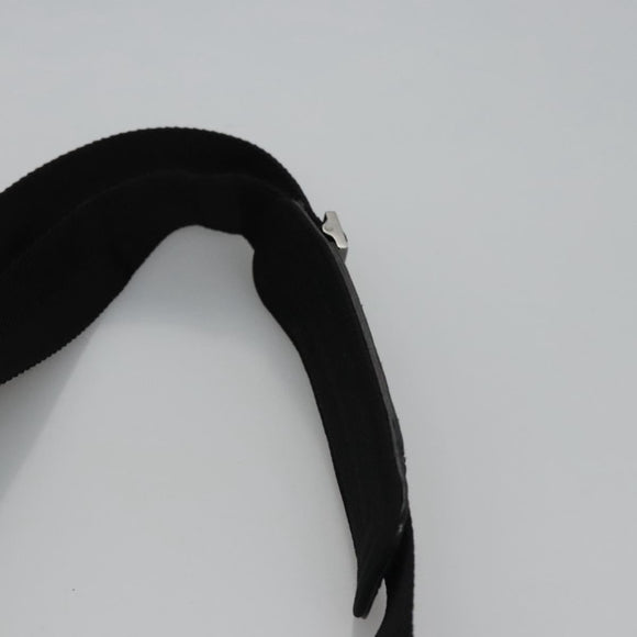 GUCCI GG Canvas Shoulder Bag Black Silver 122793 Auth nb241