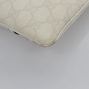 GUCCI GG Supreme Shoulder Bag PVC White Red gold 153244 Auth nb243-11