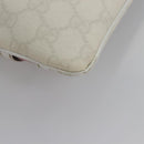 GUCCI GG Supreme Shoulder Bag PVC White Red gold 153244 Auth nb243-13