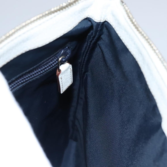 GUCCI GG Supreme Shoulder Bag PVC White Red gold 153244 Auth nb243