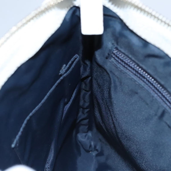 GUCCI GG Supreme Shoulder Bag PVC White Red gold 153244 Auth nb243