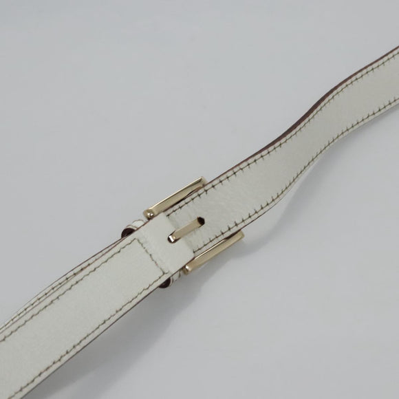 GUCCI GG Supreme Shoulder Bag PVC White Red gold 153244 Auth nb243