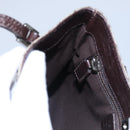 GUCCI GG Supreme Hand Bag PVC Leather Beige Silver 114600 Auth nb246-18