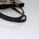 GUCCI GG Supreme Hand Bag PVC Leather Beige Silver 114600 Auth nb246-7