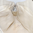 GUCCI GG Canvas Guccissima Hand Bag Leather White Gold 211944 Auth nb251-19