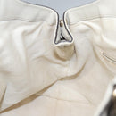 GUCCI GG Canvas Guccissima Hand Bag Leather White Gold 211944 Auth nb251-20