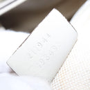 GUCCI GG Canvas Guccissima Hand Bag Leather White Gold 211944 Auth nb251-11