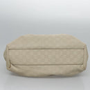 GUCCI GG Canvas Guccissima Hand Bag Leather White Gold 211944 Auth nb251-5