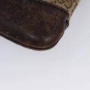 GUCCI GG Canvas Shoulder Bag Beige Brown gold 147671 Auth nb252-17