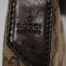GUCCI GG Canvas Shoulder Bag Beige Brown gold 147671 Auth nb252-9