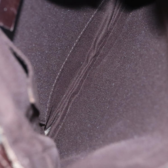 GUCCI GG Canvas Shoulder Bag Beige Brown gold 147671 Auth nb252