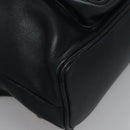 GUCCI Bamboo Backpack Leather Black Gold 003 3444 0030 Auth nb256-16