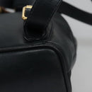 GUCCI Bamboo Backpack Leather Black Gold 003 3444 0030 Auth nb256-18