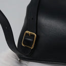 GUCCI Bamboo Backpack Leather Black Gold 003 3444 0030 Auth nb256-20
