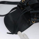 GUCCI Bamboo Backpack Leather Black Gold 003 3444 0030 Auth nb256-10