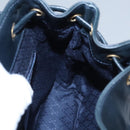 GUCCI Bamboo Backpack Leather Black Gold 003 3444 0030 Auth nb256-25