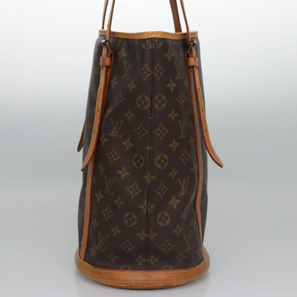 LOUIS VUITTON Monogram Bucket GM Shoulder Bag M42236 LV Auth nb263