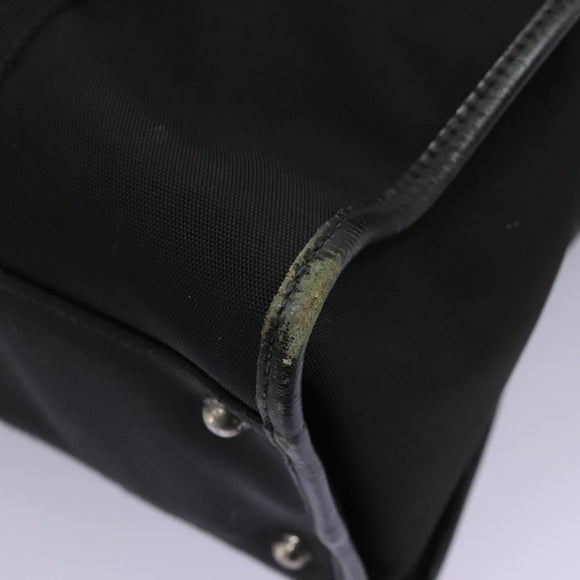 GUCCI Hand Bag Canvas Black 115517 Auth nb281