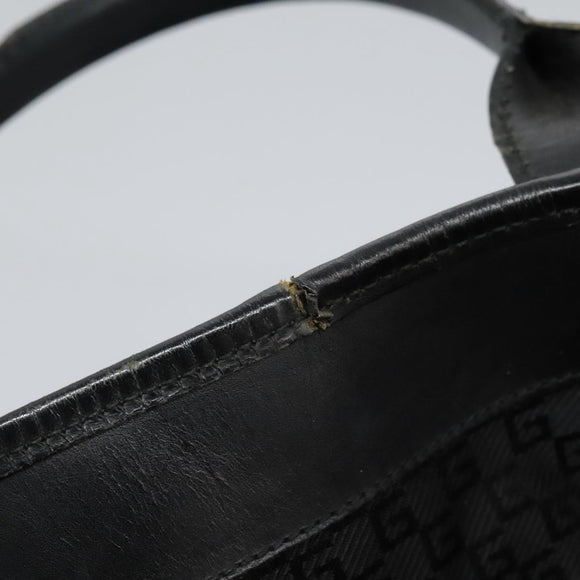 GUCCI Hand Bag Canvas Black 115517 Auth nb281