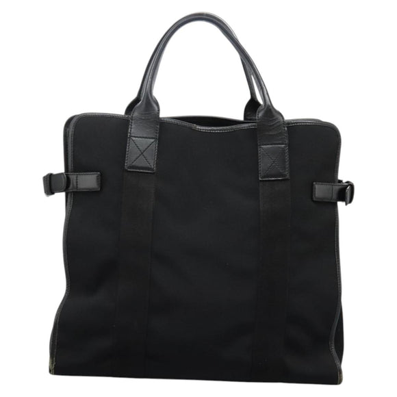 GUCCI Hand Bag Canvas Black 115517 Auth nb281