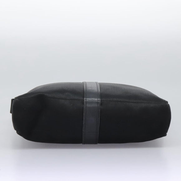 HERMES Acapulco Basas MM Shoulder Bag Nylon Black Auth nb282