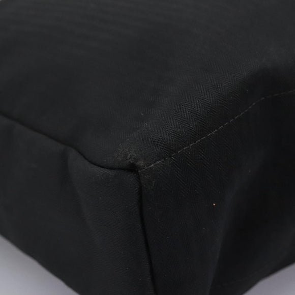 HERMES Acapulco Basas MM Shoulder Bag Nylon Black Auth nb282