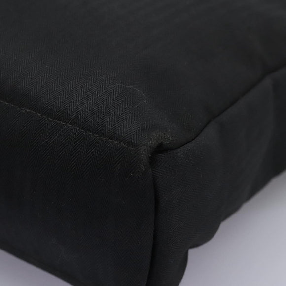 HERMES Acapulco Basas MM Shoulder Bag Nylon Black Auth nb282