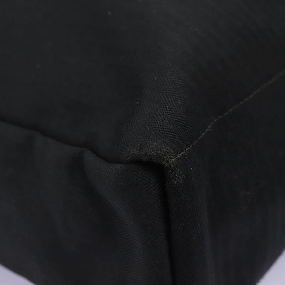 HERMES Acapulco Basas MM Shoulder Bag Nylon Black Auth nb282