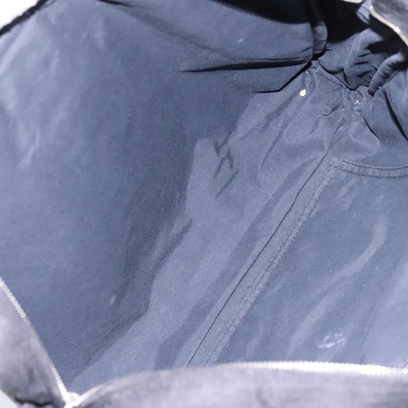 HERMES Acapulco Basas MM Shoulder Bag Nylon Black Auth nb282