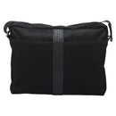HERMES Acapulco Basas MM Shoulder Bag Nylon Black Auth nb282-13