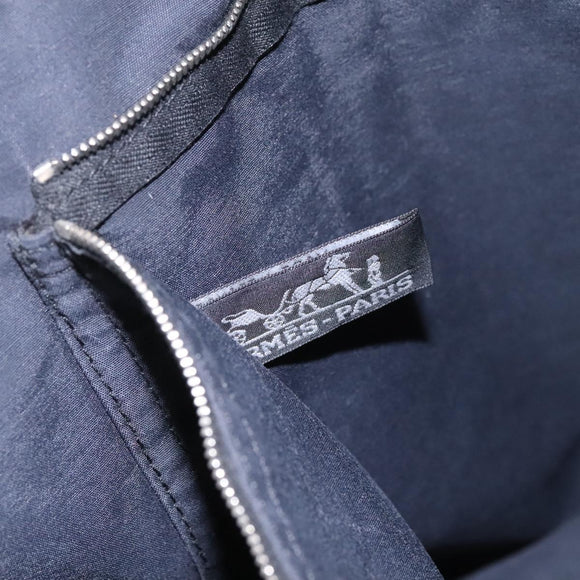 HERMES Acapulco Basas MM Shoulder Bag Nylon Black Auth nb282