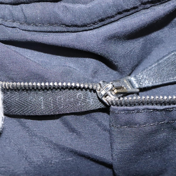 HERMES Acapulco Basas MM Shoulder Bag Nylon Black Auth nb282