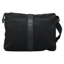 HERMES Acapulco Basas MM Shoulder Bag Nylon Black Auth nb282-2