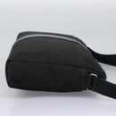 HERMES Acapulco Basas MM Shoulder Bag Nylon Black Auth nb282-4