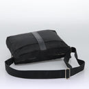 HERMES Acapulco Basas MM Shoulder Bag Nylon Black Auth nb282-7