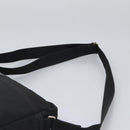 HERMES Acapulco Basas MM Shoulder Bag Nylon Black Auth nb282-14