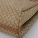 CELINE Macadam Canvas Tote Bag PVC Beige Gold Auth nb284-9