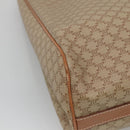 CELINE Macadam Canvas Tote Bag PVC Beige Gold Auth nb284-16