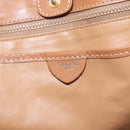 CELINE Macadam Canvas Tote Bag PVC Beige Gold Auth nb284-17