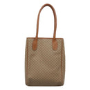 CELINE Macadam Canvas Tote Bag PVC Beige Gold Auth nb284-2