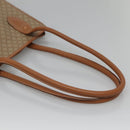 CELINE Macadam Canvas Tote Bag PVC Beige Gold Auth nb284-7